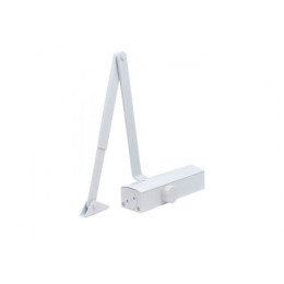 Доводчик дверной БУЛАТ PROFI  ДД 802/3 A-W (40-90 кг) белый, морозостойкий