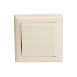 Выключатель двухполюсный (скрытый, винт. зажим) кремовый, DARIA, MUTLUSAN