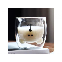 Стакан стеклянный с двойными стенками, 250 мл, серия Bear, PERFECTO LINEA