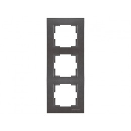 Рамка 3-ая вертикальная дымчатая, RITA, MUTLUSAN