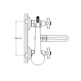 Смеситель для ванны вентильный (тип I), серия 420 ECONOCE