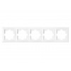 Рамка 5-местная белая, Стиль, Bylectrica