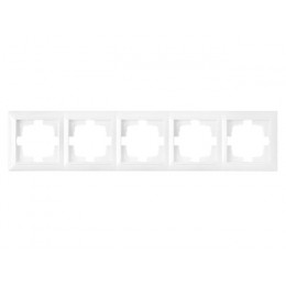 Рамка 5-местная белая, Стиль, Bylectrica