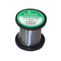 Припой ПОС 61 проволока, катушка ф2мм (100г)