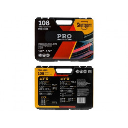 Набор головок и бит 108пр. 1/4",1/2" PRO STARTUL STUTTGART (PRO-108S)