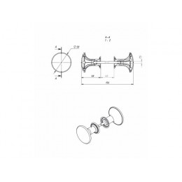 Ручка-кнопка пластмас. белая STARFIX