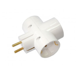 Разветвитель 3-местный (с/з, 16А, 250В)