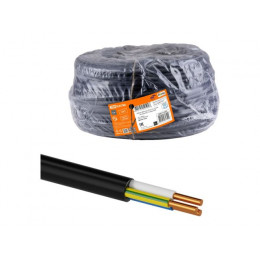 Кабель ВВГнг(А)-LSLTx 3х1,5 ок(N, PE)-0,66 ГОСТ (100м) TDM