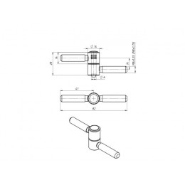 Петля ввертная ПВв2 1,75мм, цинк STARFIX