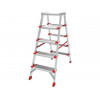 Лестница-стремянка алюм. двухст. 110 см 5 ступ. 7,5кг NV 3127 Новая высота