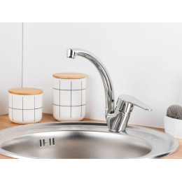 Смеситель для кухни (Lt) D40, серия Crocus хром, a-five