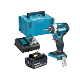 Аккум. шуруповерт MAKITA LXT DTD 154 Z MAKPAC + АКЦИЯ (1 аккумулятор, зарядное)