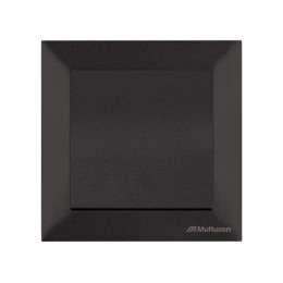 Выключатель 1-клав. (скрытый, пруж. зажим) черный, DARIA, MUTLUSAN