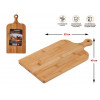 Доска разделочная из бамбука с ручкой, прямоугольная, 40х20 см, BAMBOO, PERFECTO LINEA