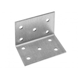 Уголок крепежный равносторонний 40х60х60 мм KUR белый цинк STARFIX