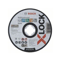 Круг отрезной 125х1.6x22.2 мм универс. X-LOCK Multi Material BOSCH