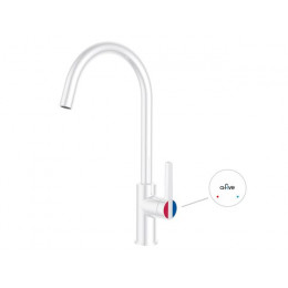 Смеситель для кухни (Lt) D35, серия Lotus белый, a-five