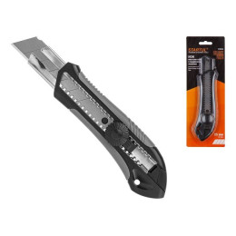 Нож пистолетный с выдвижным лезвием 25мм BLACK LINE STARTUL (ST0926)