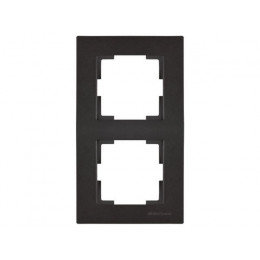 Рамка 2-ая вертикальная черная, RITA, MUTLUSAN