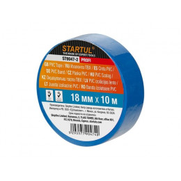 Изолента ПВХ 18ммх10м синяя STARTUL PROFI (ST9047-2)