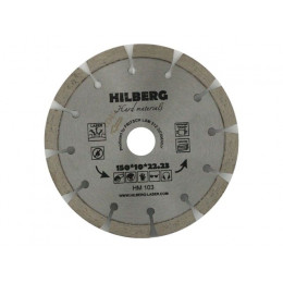 Алмазный круг 150х22,23 мм по ж/бетону Hard Materials HILBERG