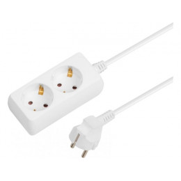 Удлинитель 5м (2 роз., 2,2кВт, с/з, ПВС 3х0,75) Юпитер