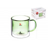 Кружка стеклянная с двойными стенками, 280 мл, лес, серия ENCANTO, PERFECTO LINEA