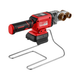 Аккум. сварочный аппарат для полимерных труб WORTEX  CWM 1834 ALL1 XLT SOLO + 3 насадки