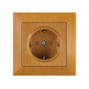 Розетка 1-ая (скрытая, с/з, шторки) дуб, DARIA, MUTLUSAN