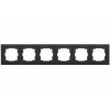 Рамка 6-ая горизонтальная черная, RITA, MUTLUSAN