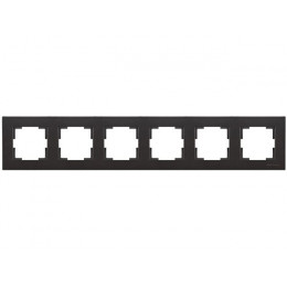 Рамка 6-ая горизонтальная черная, RITA, MUTLUSAN