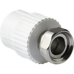 Муфта ПП с накидной гайкой 25х1" бел. РТП