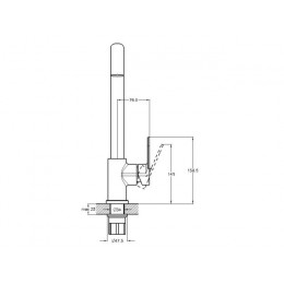 Смеситель для кухни D35-A, серия 390 ECONOCE