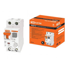 Выключатель дифференциальный автоматич. АВДТ-64/2Р C16 30мА тип А TDM