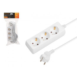 Удлинитель 7м (3 роз., 2,2кВт, с/з, ПВС 3х1) Юпитер