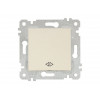 Выключатель промежуточный многопозиционный (скрытый, без рамки, пруж. зажим) кремовый, RITA, MUTLUSA