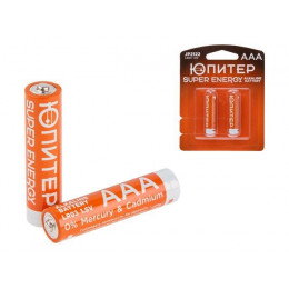 Батарейка AAA LR03 1,5V alkaline 2шт. ЮПИТЕР