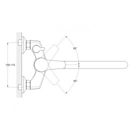 Смеситель для ванны D40-A, серия 630 ECONOCE