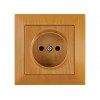 Розетка 1-ая (скрытая, б/з) дуб, DARIA, MUTLUSAN