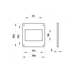 Пластина воздуховода 55 плоских каналов 55х110мм ZERNBERG