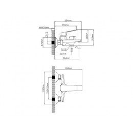 Смеситель для ванны (Lt) D35, серия WIN AV Engineering