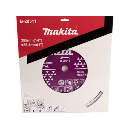 Алмазный круг 355х25.4 мм по металлу сегмент. MAKITA