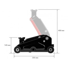 Домкрат подкатной 2,5т h400 STARTUL AUTO (ST8014-07)