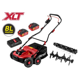 Аккум. аэратор-скарификатор WORTEX CAE 3736 ALL1 XLT SET БЕСЩЁТ.ДВИГ., 18В+18В, шир. 37 см