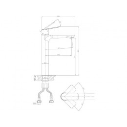 Смеситель для умывальника (Lt) D35, серия Camellia хром, a-five