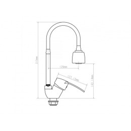 Смеситель для кухни D40-A, серия 320, ECONOCE