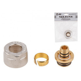 Евроконус (адаптер) 16(2.2) х 3/4" вн. для труб PEX, AV Engineering (инд. упак.)