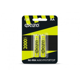Аккумулятор AA 2000 мАч 1.2В, блистер 2шт. ФАZA