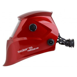 Щиток сварщика с самозатемняющимся светофильтром Solaris ASF650Х (красный металлик)