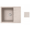 Мойка кухонная из искусственного камня PLATINUM гранит 570х465 мм, AV Engineering